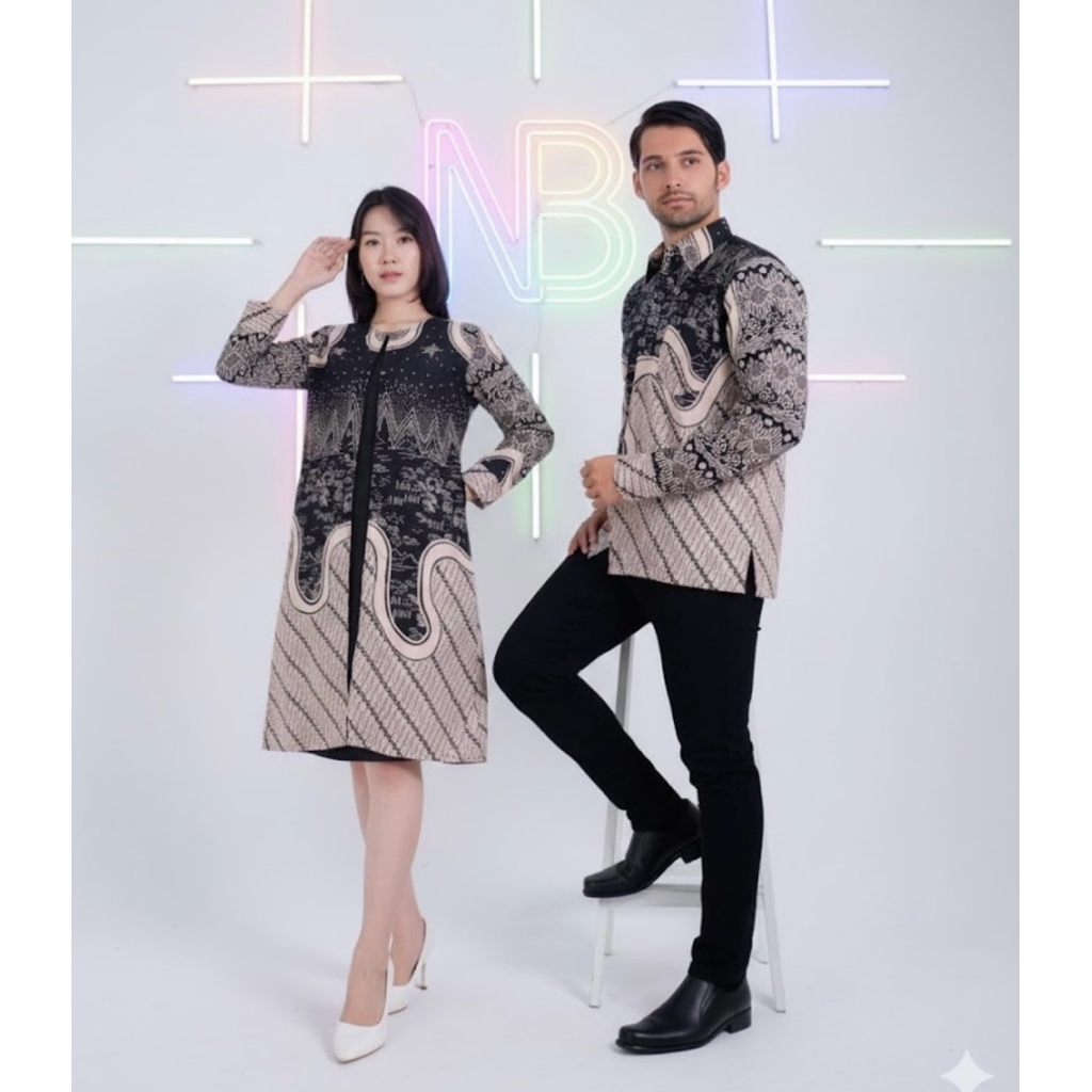 Batik Coupelan Pria Lengan Panjang | Batik Tunik wanita | Batik Sarimbit | Kemeja Pria Terbaru | Blu