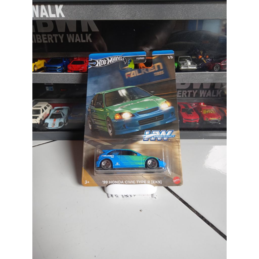 hot wheels Honda Civic falken type-r EK9