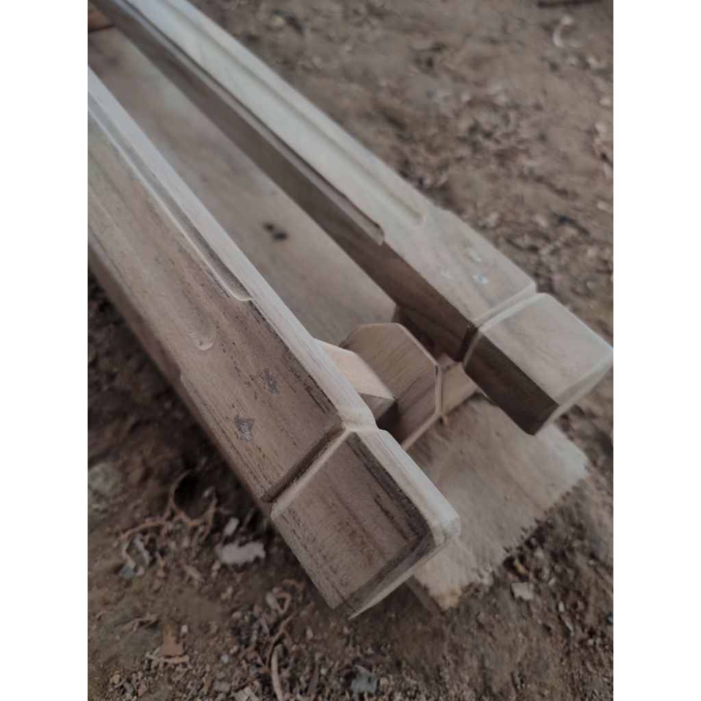 Handle/Tarikan Pintu Minimalis Bahan 100% Kayu Jati
