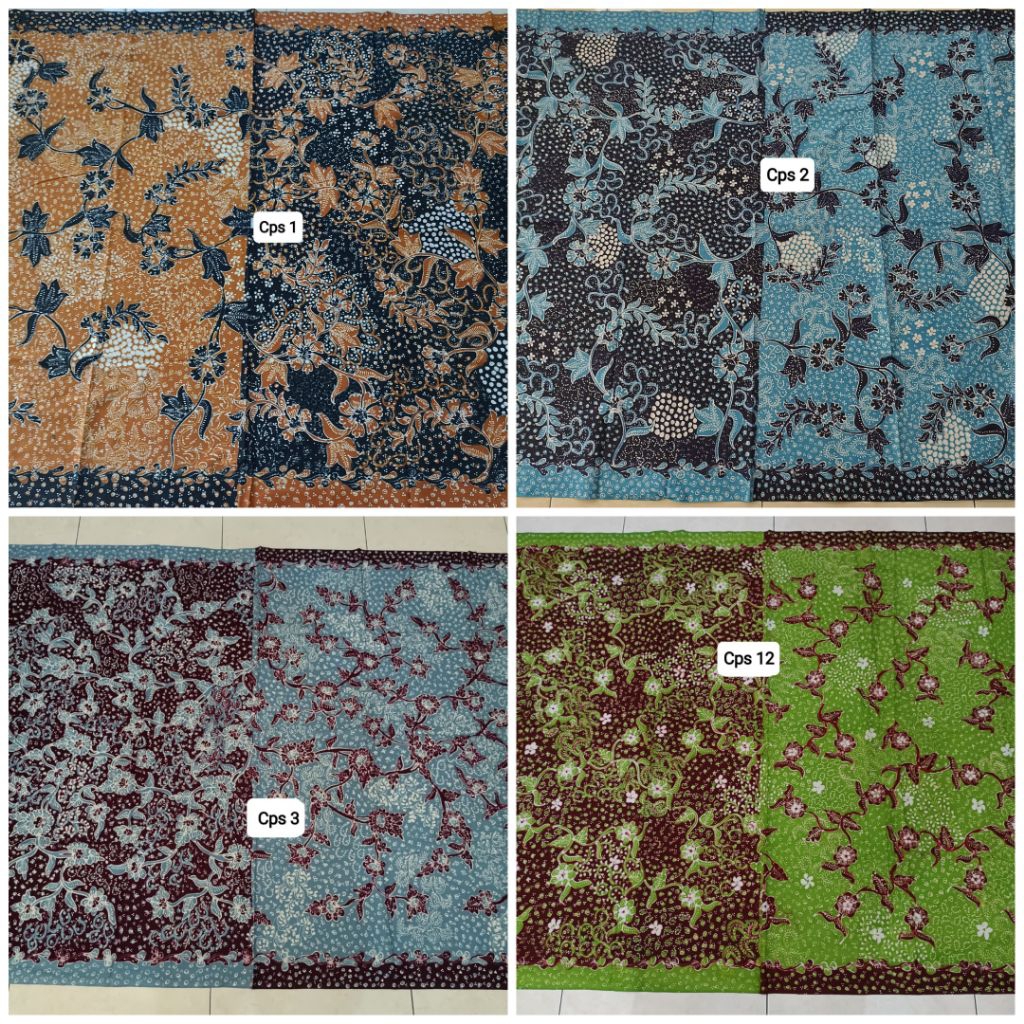 KAIN PANJANG CPS SERIAN PAGI SORE SIANG MALAM BATIK TULIS LASEM ASLI
