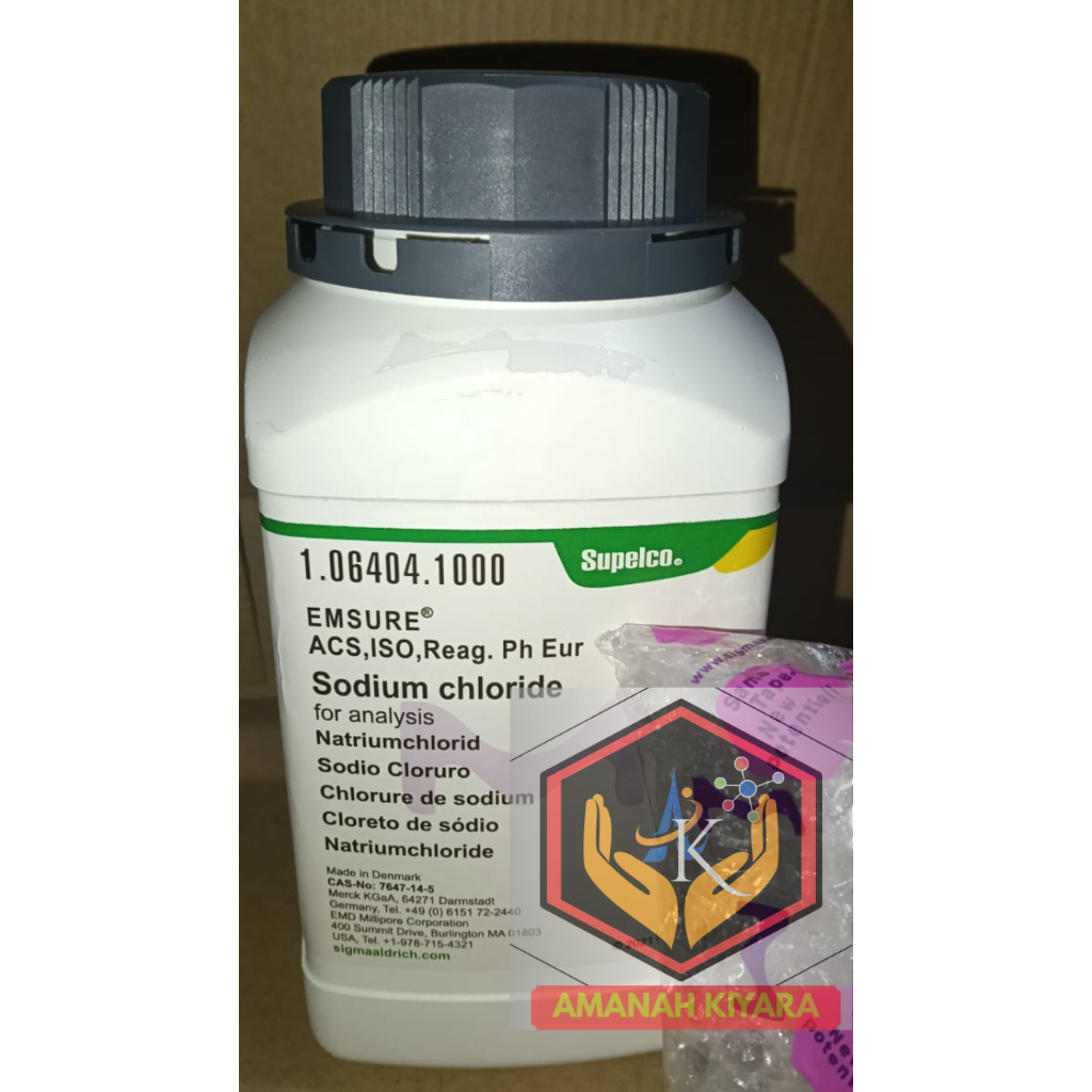 Sodium Chloride Merck , NaCl pro analisis , Natrium klorida , Natrium Chlorid , Natrium Klorid ecer 