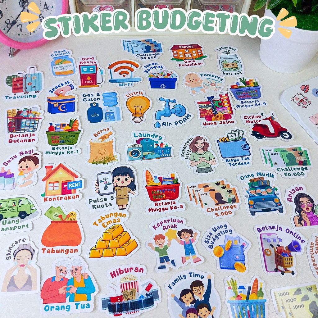Stiker Budgeting | Stiker Dompet Keuangan