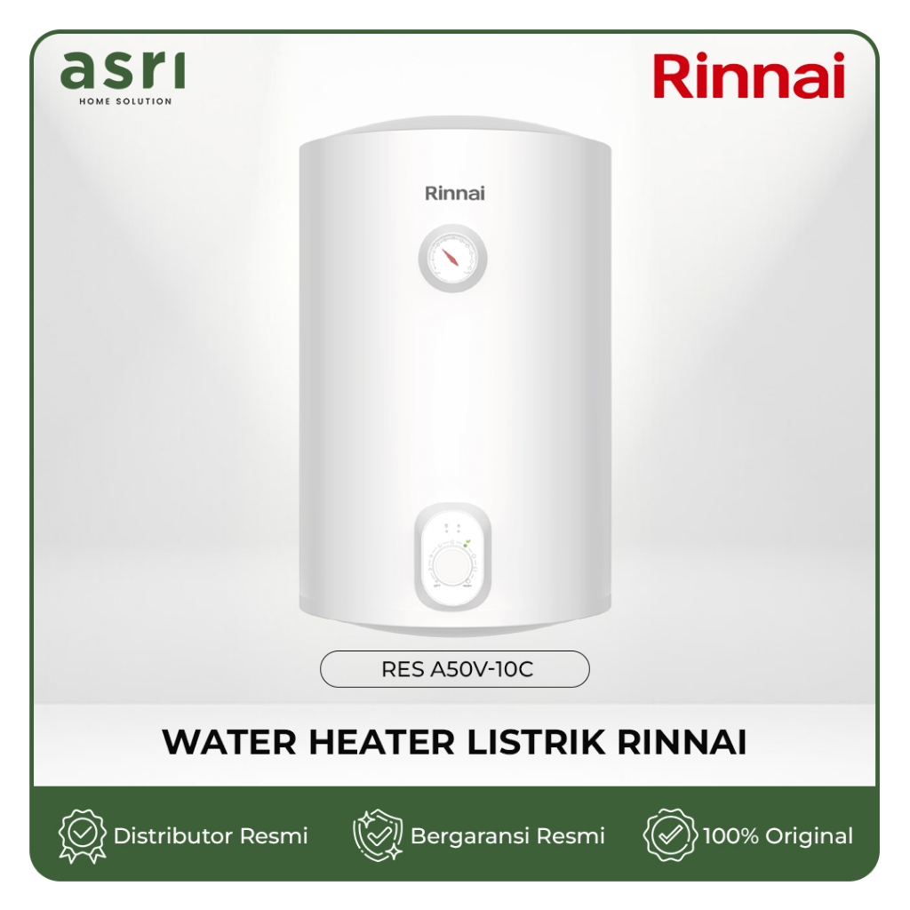 Rinnai Water Heater Listrik 50 Liter RES-A50V-10C Garansi resmi