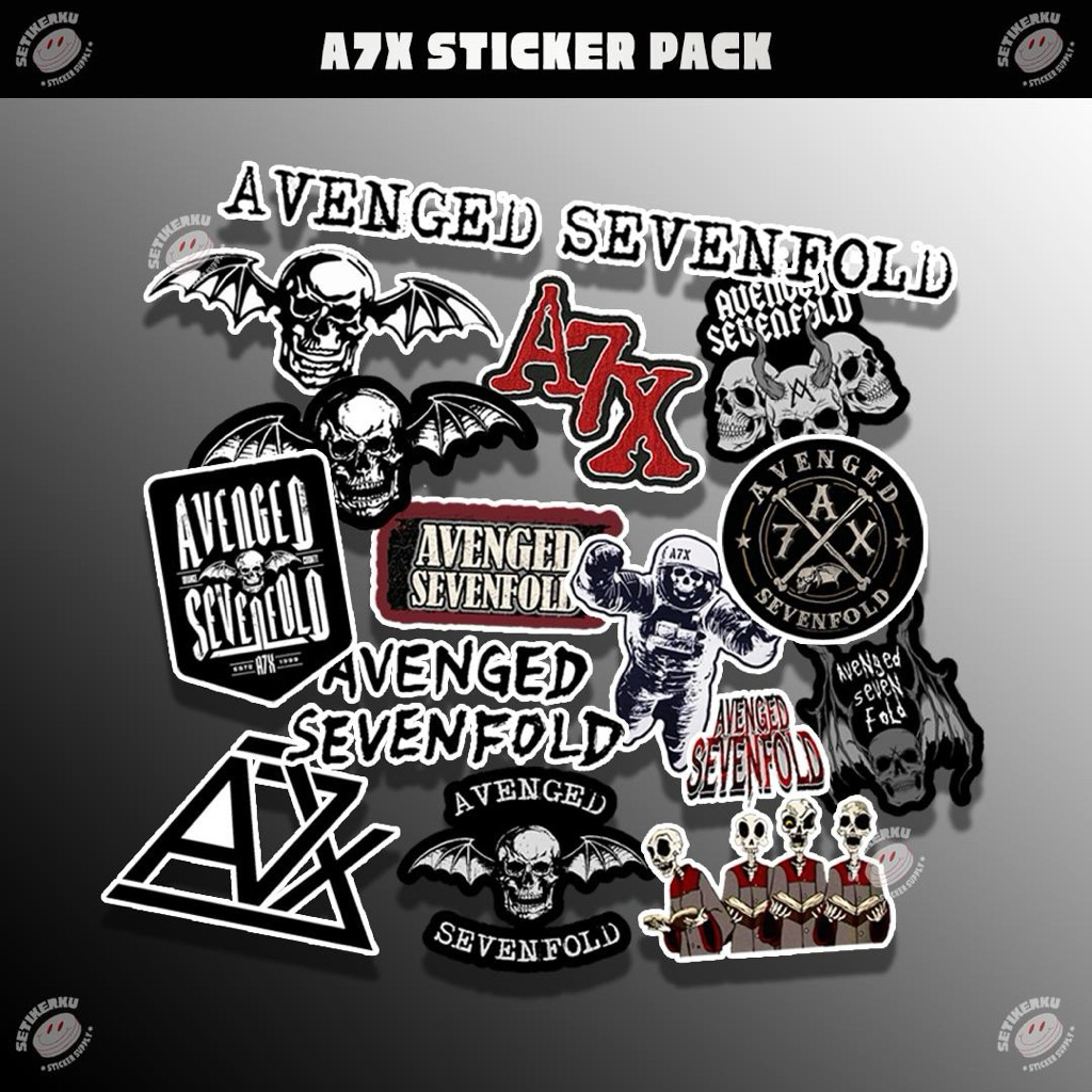 15pcs AVENGED SEVENFOLD / A7X Sticker Pack | stiker band a7x aesthetic