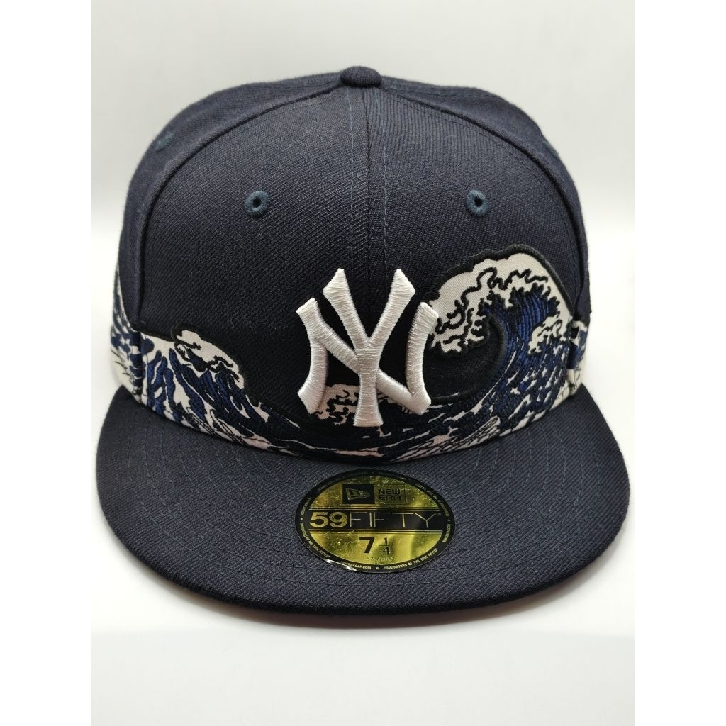Topi New Era original x MLB NY seri Kanagawa Wave 59Fifty