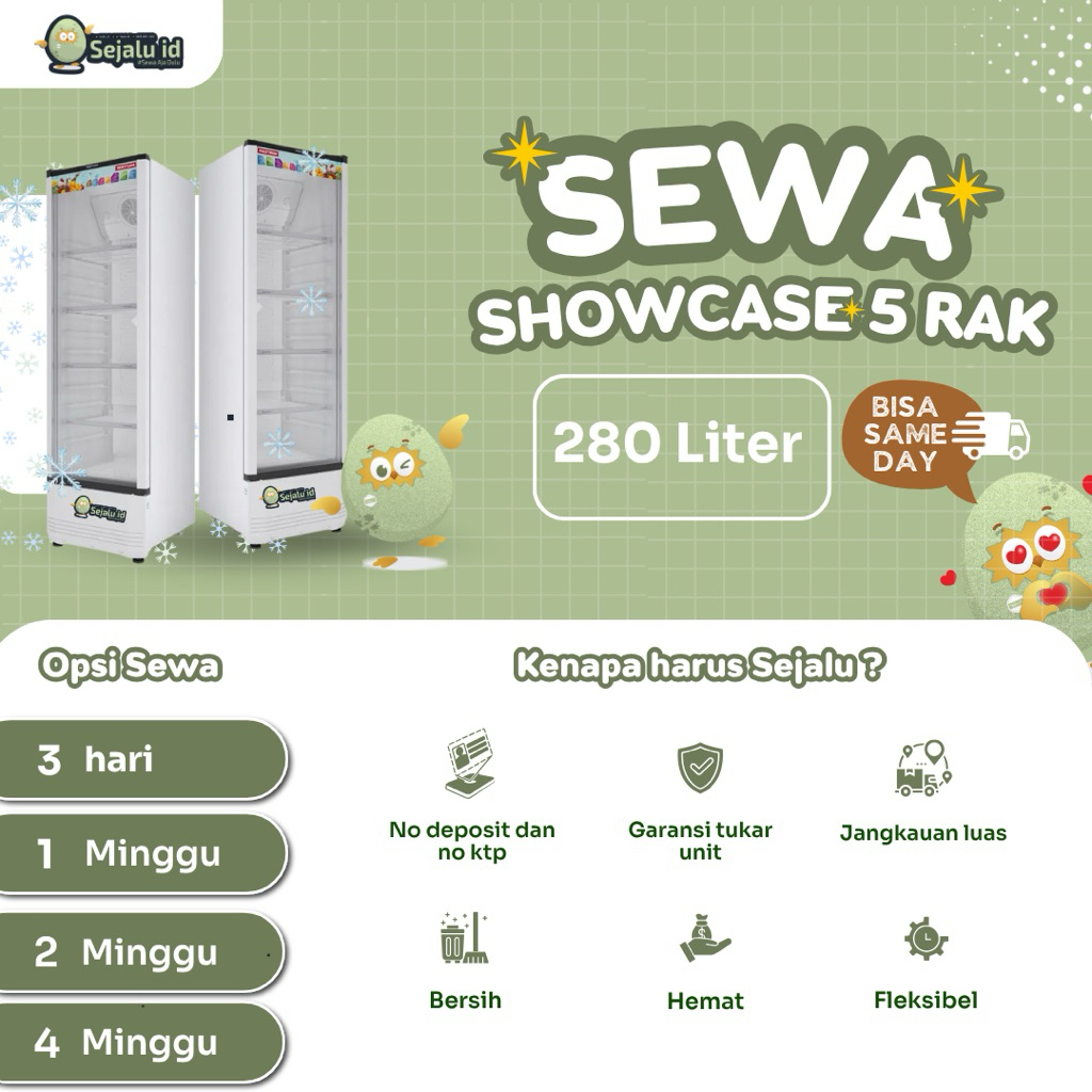 SEWA SHOWCASE 5 Rak POLYTRON SCN 280