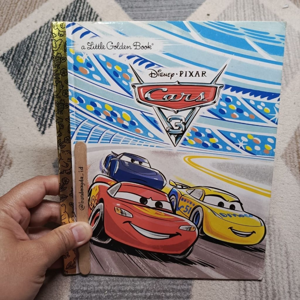 Buku Bekas - Disney Pixar Cars 3 a Little Golden Book Bahasa Inggris