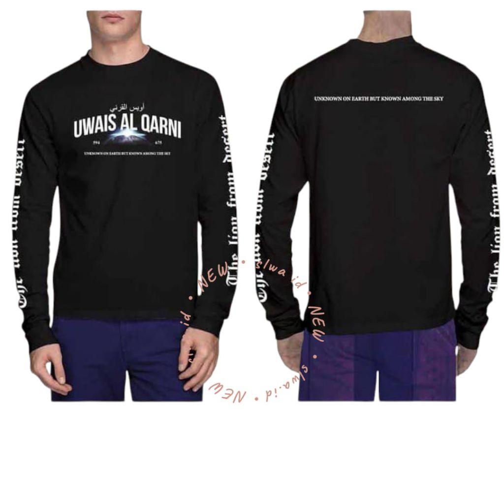 Kaos dakwah UWAIS AL QARNI kaos premium kaos hijrah terlaris