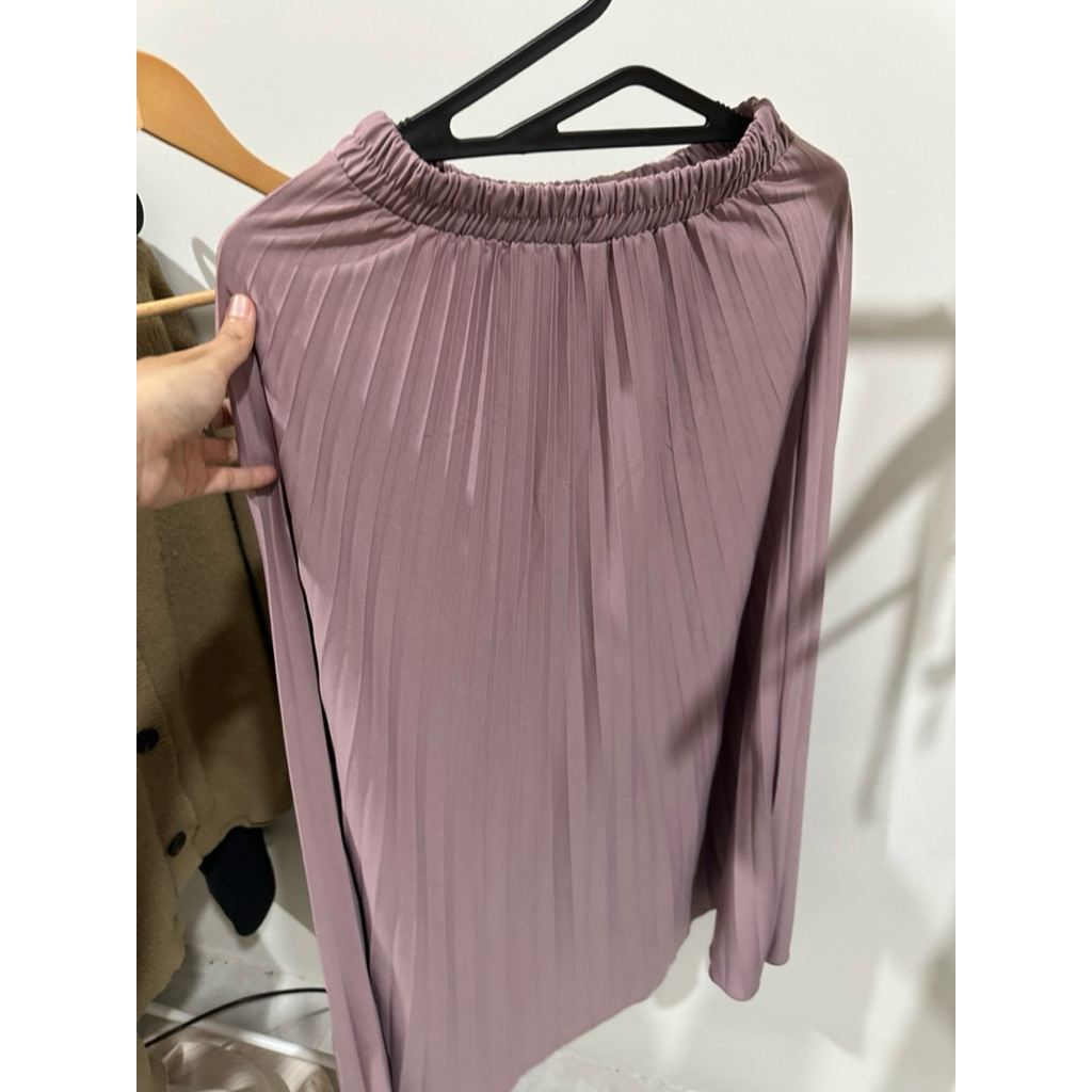 rok plisket dusty purple myoutfit