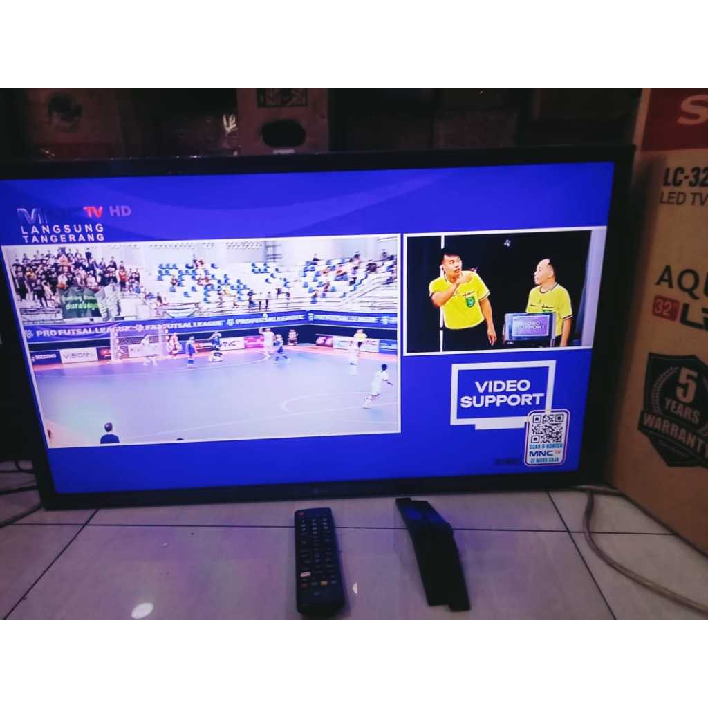 TV LED LG 32 Inch HD Digital TV HDMI USB DVBT-T2 Kondisi bekas masih segel 3653F