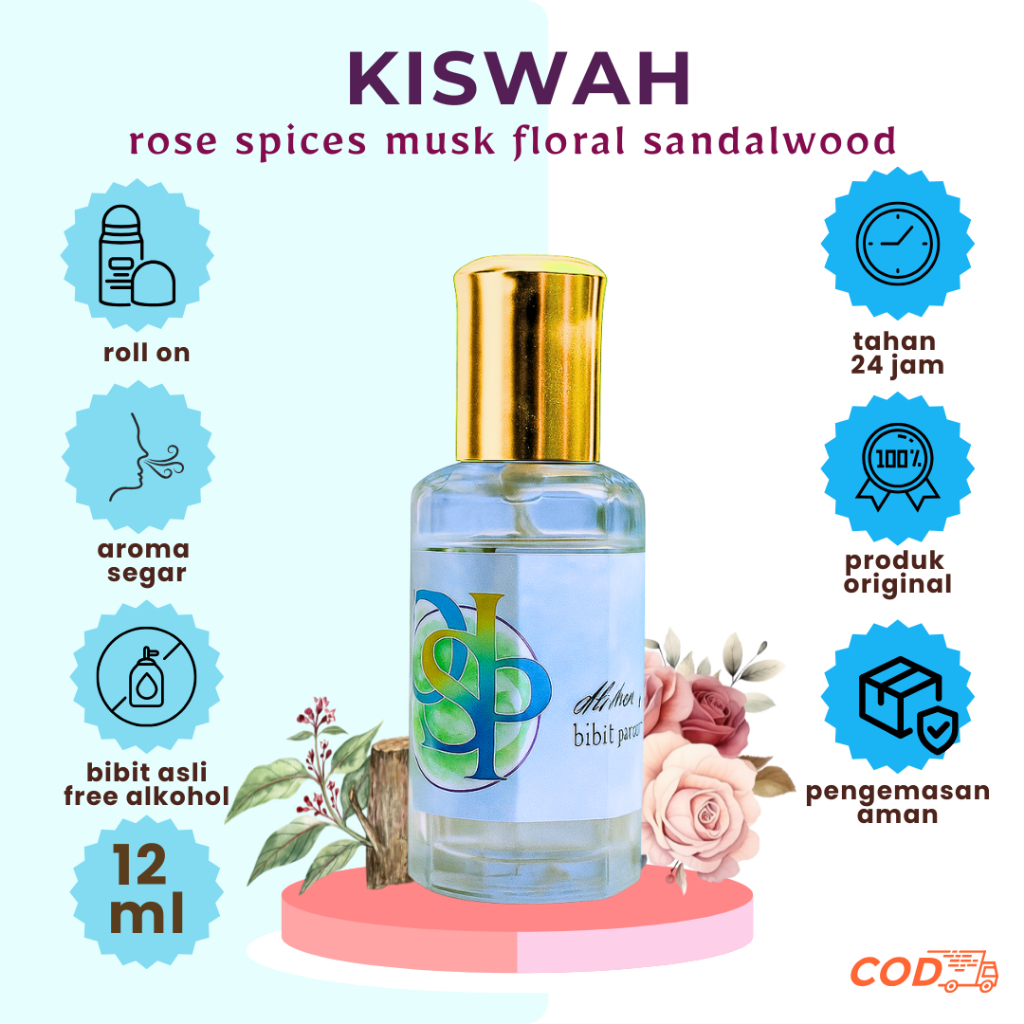 Minyak Wangi Kiswah Ka'bah 12ml Original Parfum - Parfum Minyak Wangi Kiswah