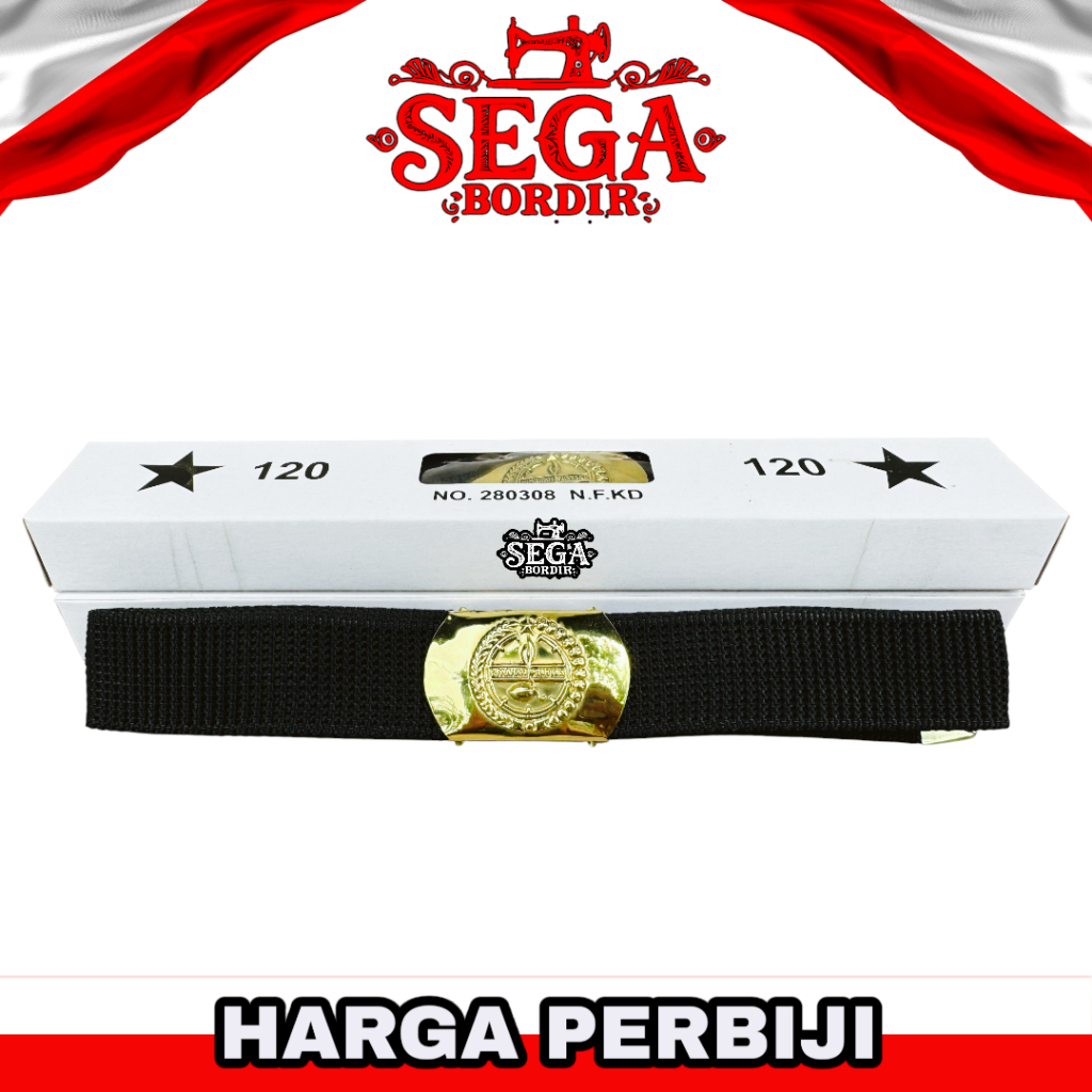 Ikat pinggang pembina pramuka kuningan / sabuk pembina pramuka kuningan