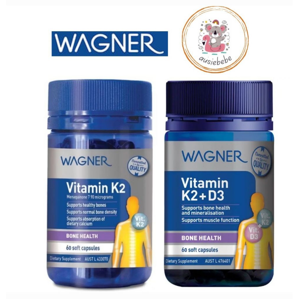 Wagner Vitamin K2  / Vitamin K2+D3  | 60 Softgel Capsules