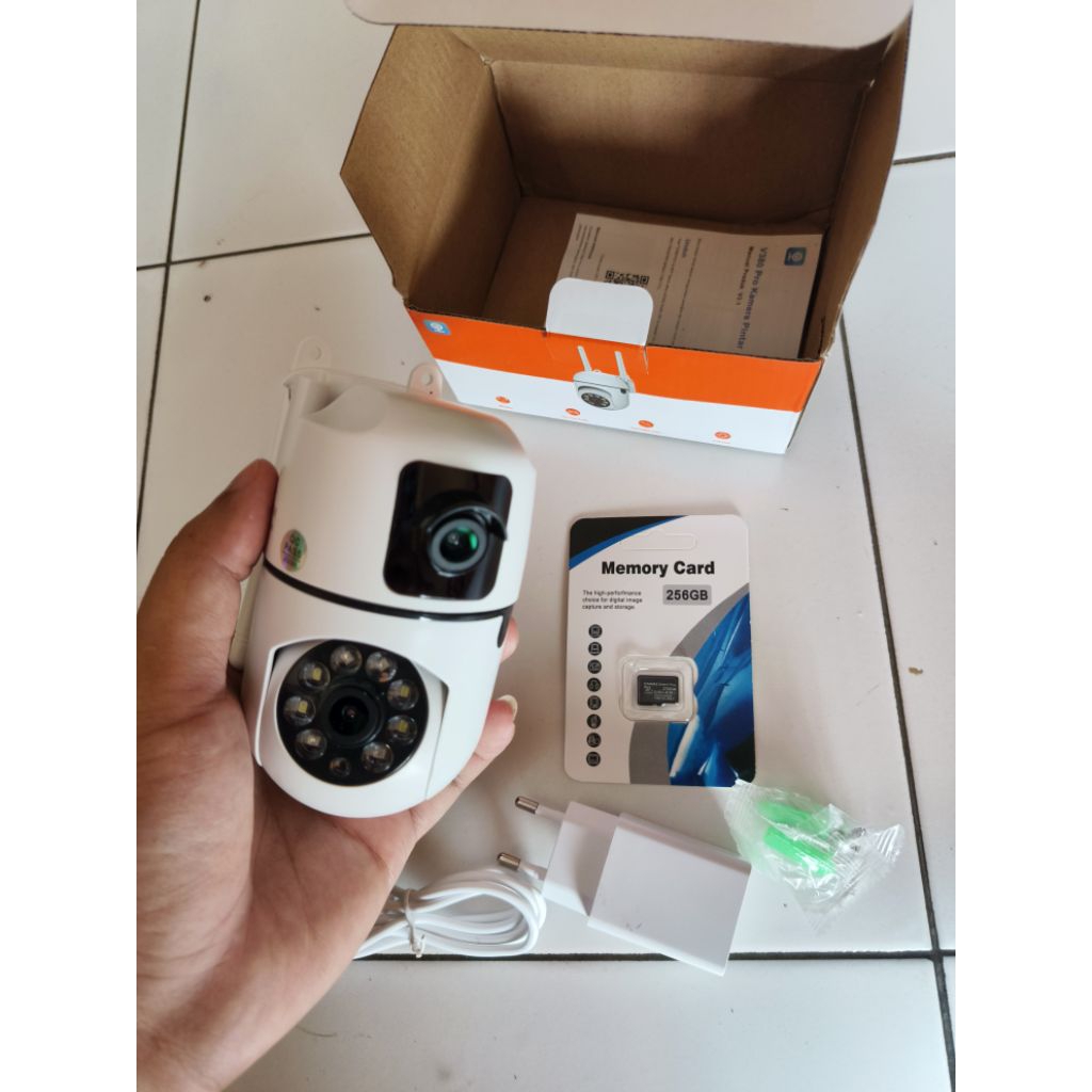 Cctv v380 Pro Dual Camera + 256 GB New
