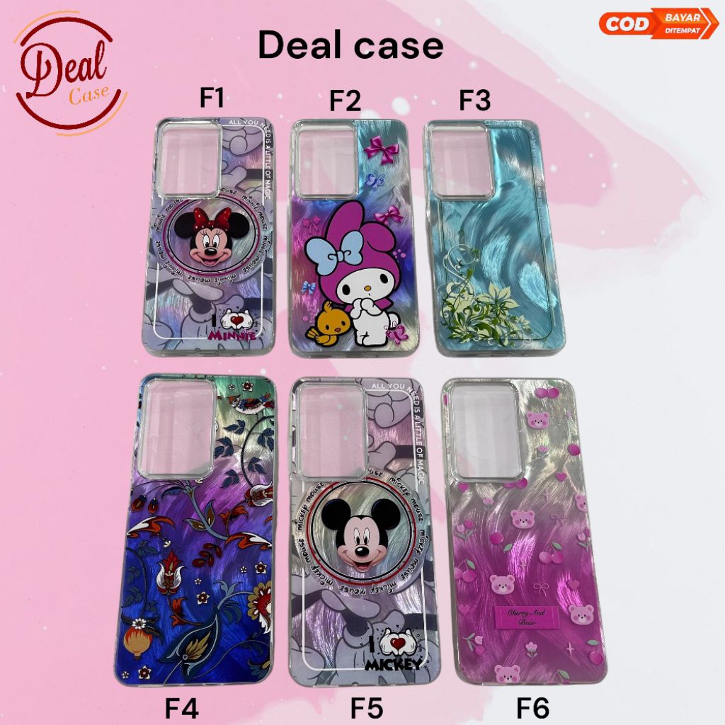 Case Feather Glossy HP REALME C75 / C75X  Hologram / Case Feather  Polos / Case Feather Gambar / Cas