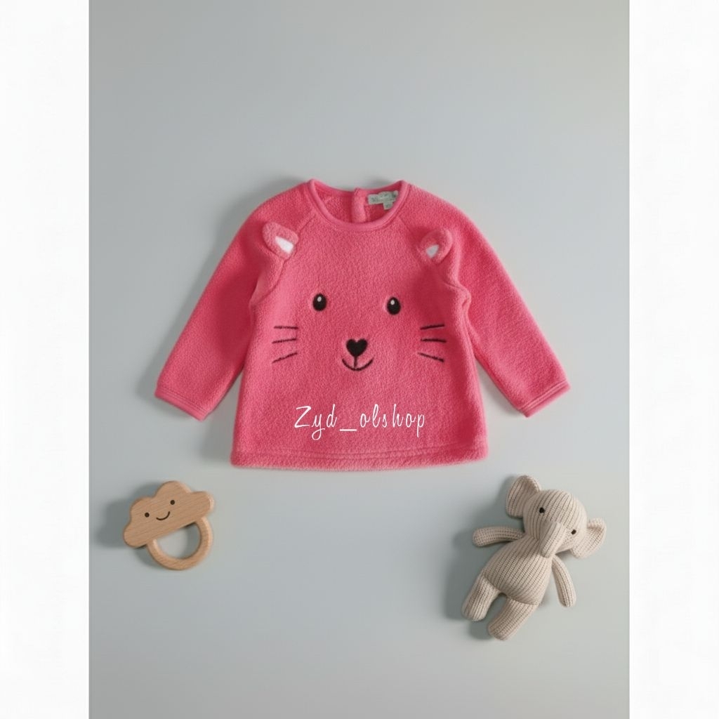 Sweater Bulu Import Bayi Perempuan 6M | Sweater Bayi Perempuan