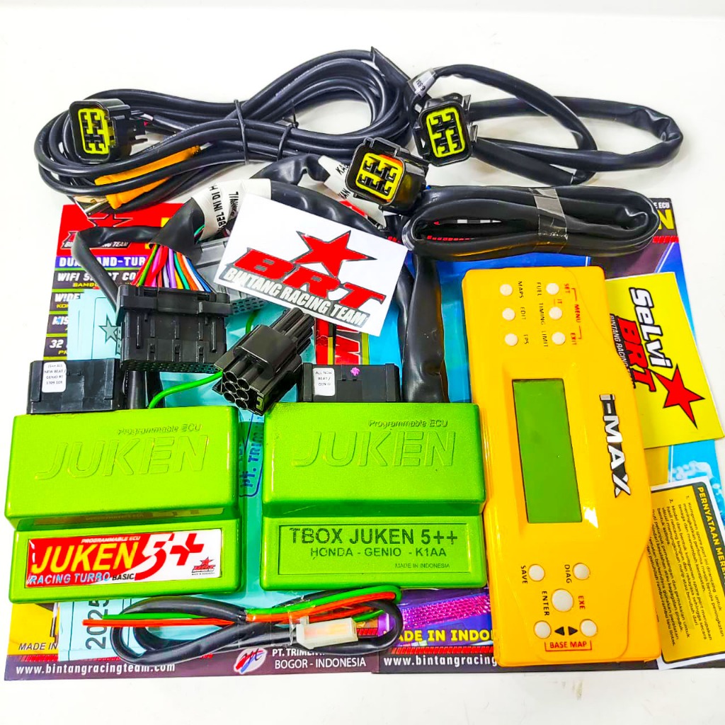 ECU JUKEN 5+ BRT TBOX REMOTE KABEL USB KABEL BLUETOOTH GENIO SCOOPY NEW BEAT FI ESP DELUXE STREET 20