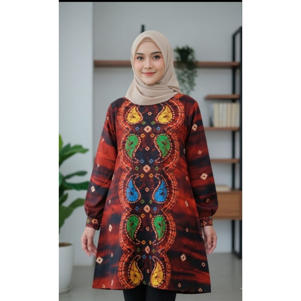 tunik jumputan dolby