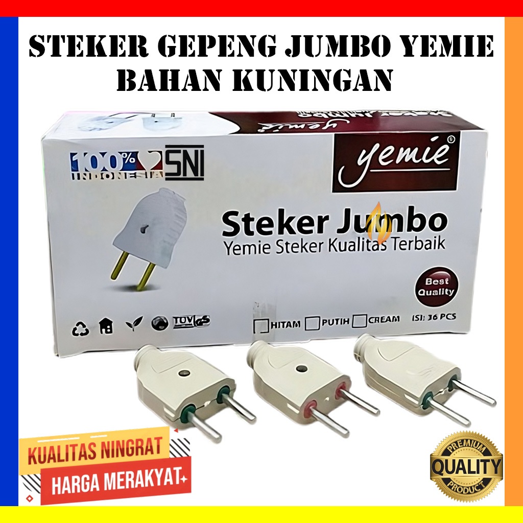 Steker Gepeng Jumbo Yemie / Steker Gepeng Kuningan / Steker Gepeng Murah