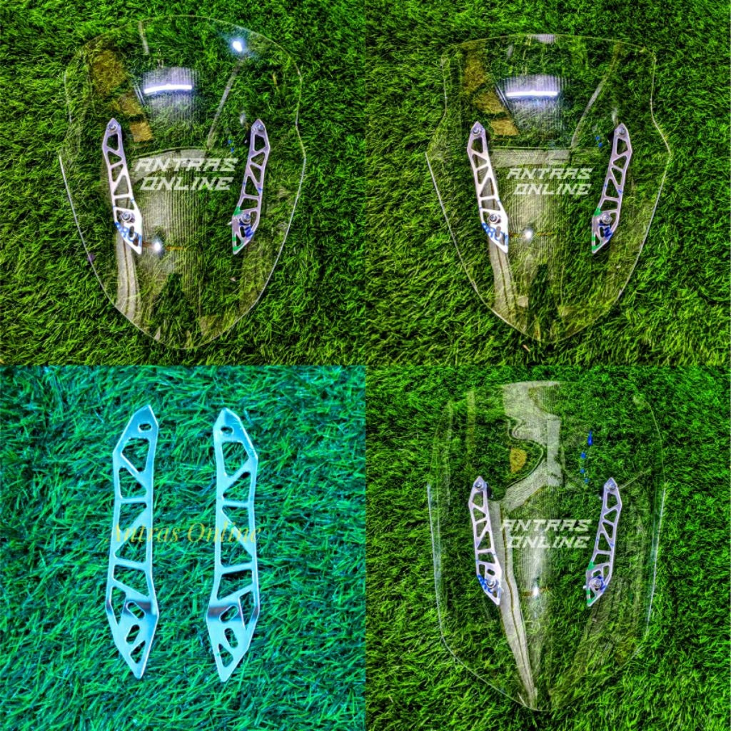 Visor/Windshield Nmax new dan Nmax old+Garnish+baut satu paket/ Visor Nmax old satu paket baut dan g