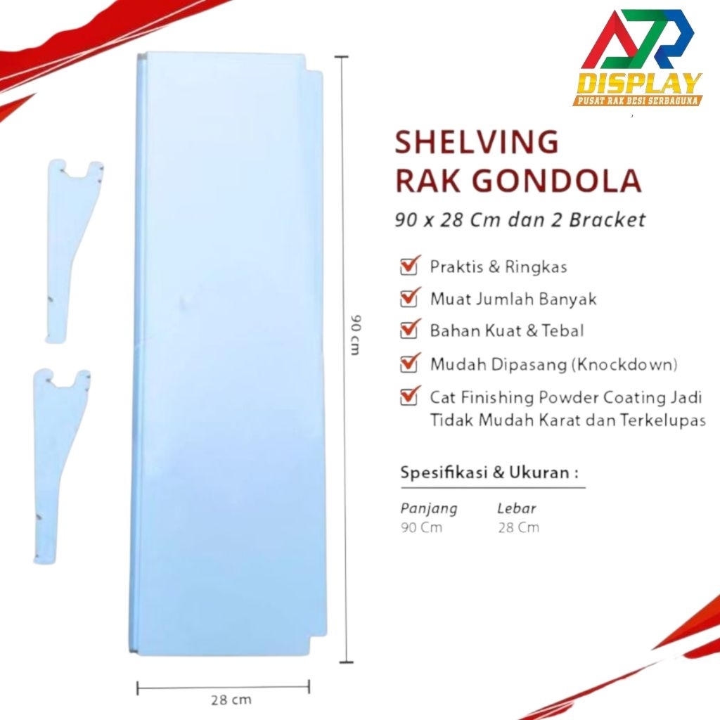 TATAKAN / SHELVING + BREKET RAK MINIMARKET