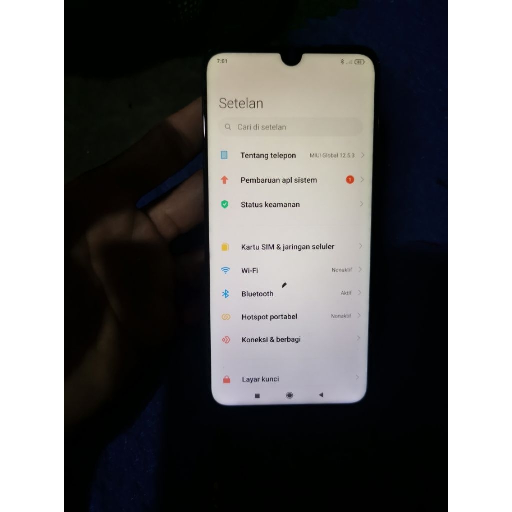 LCD REDMI NOTE 7 ORI CABUTAN