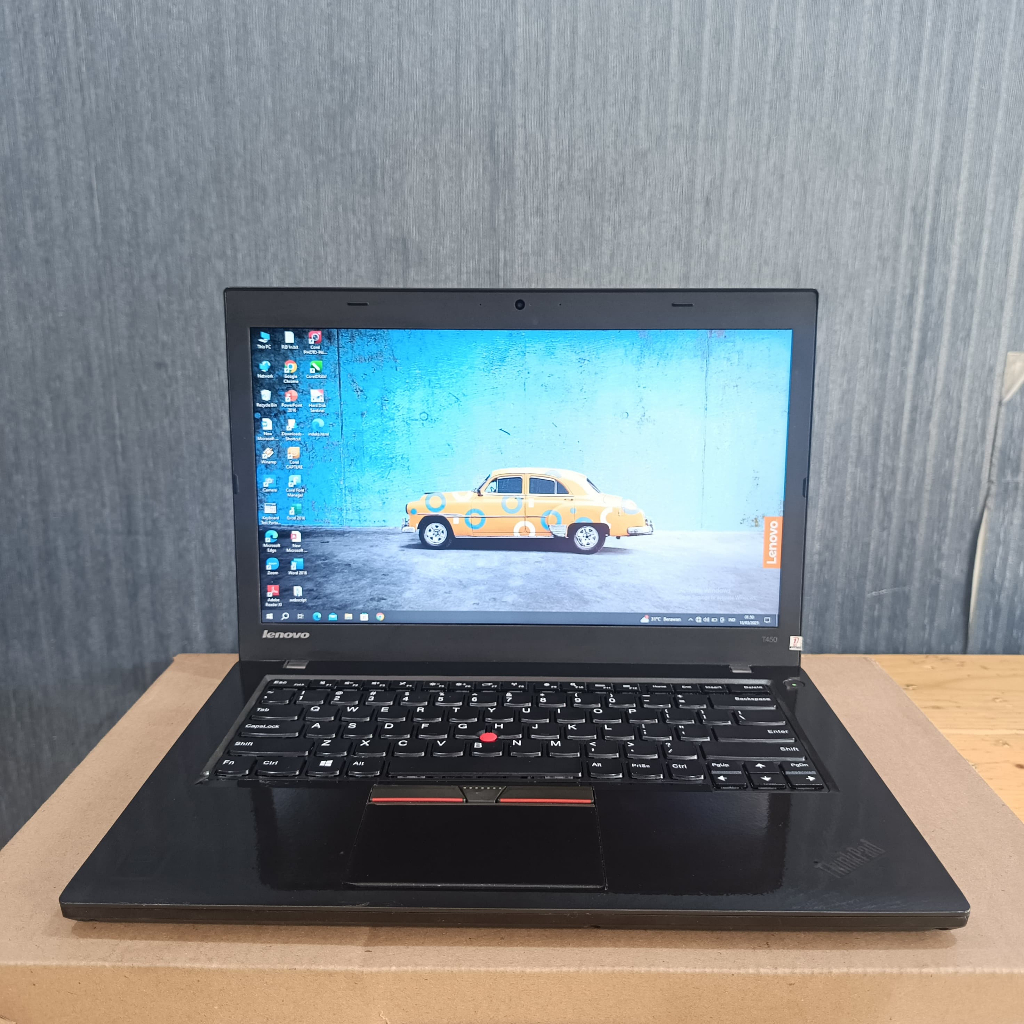 Lenovo Thinkpad T450  Core i5 - 5300U  Ram 8/128Gb, Lengkap, Black