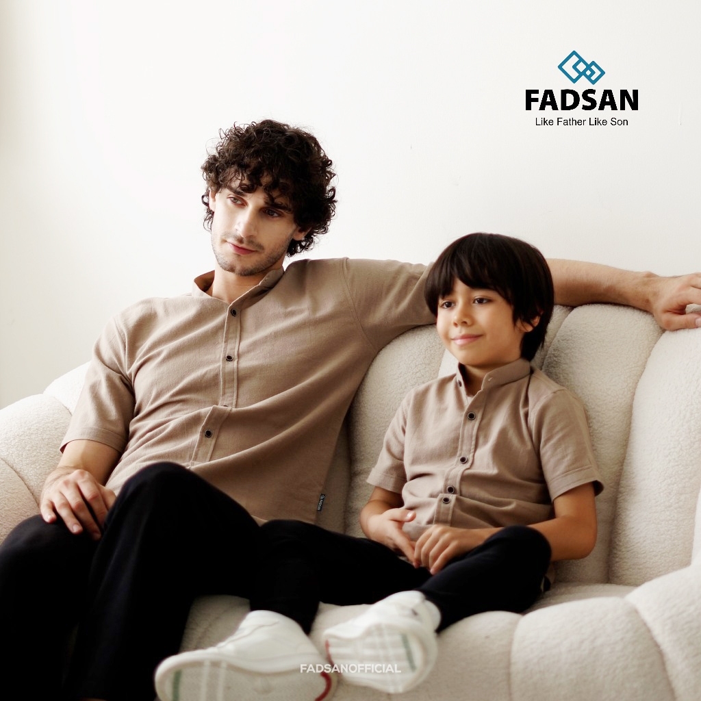 Koko Couple Katun Organik Adem Elegan Kompak Ayah & Anak Laki Laki Tufy Series Fadsan - prime