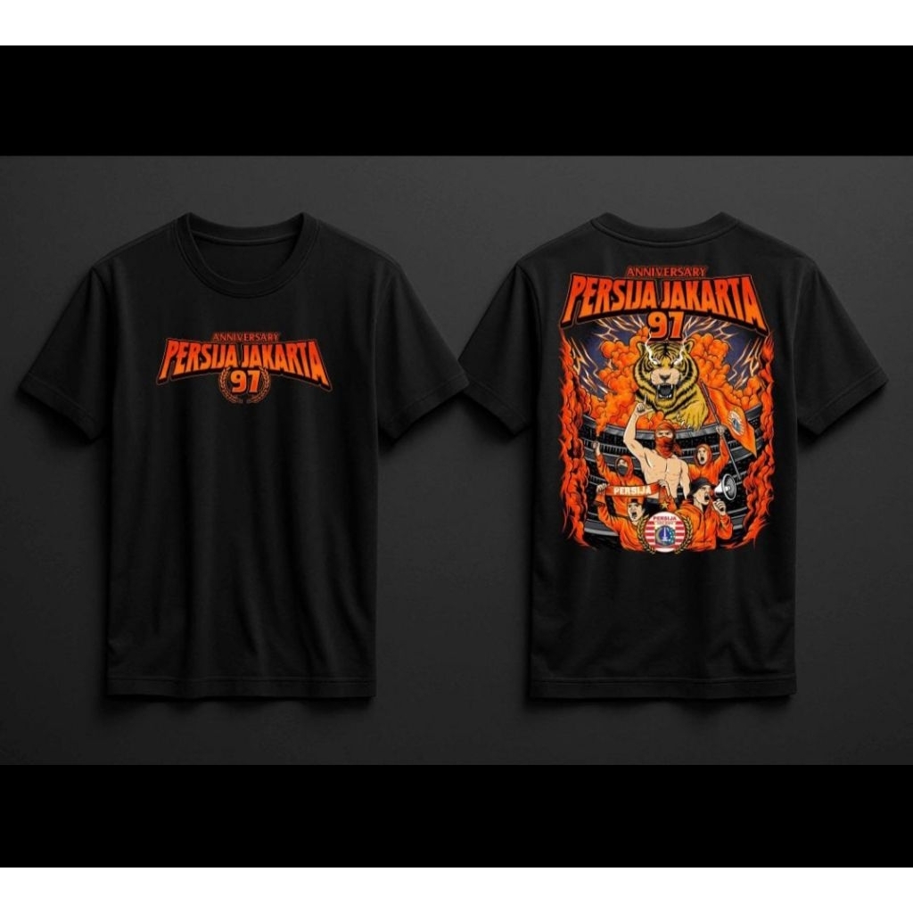 T-shirt baju kaos ANNIVERSARY PERSIJA JAKARTA 97 desain MACAN