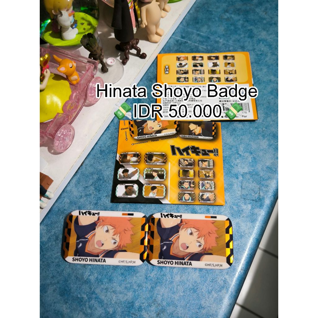 Haikyuu Pin Badge Square Hinata Shoyo Kenma Kozume Keiji Akaashi