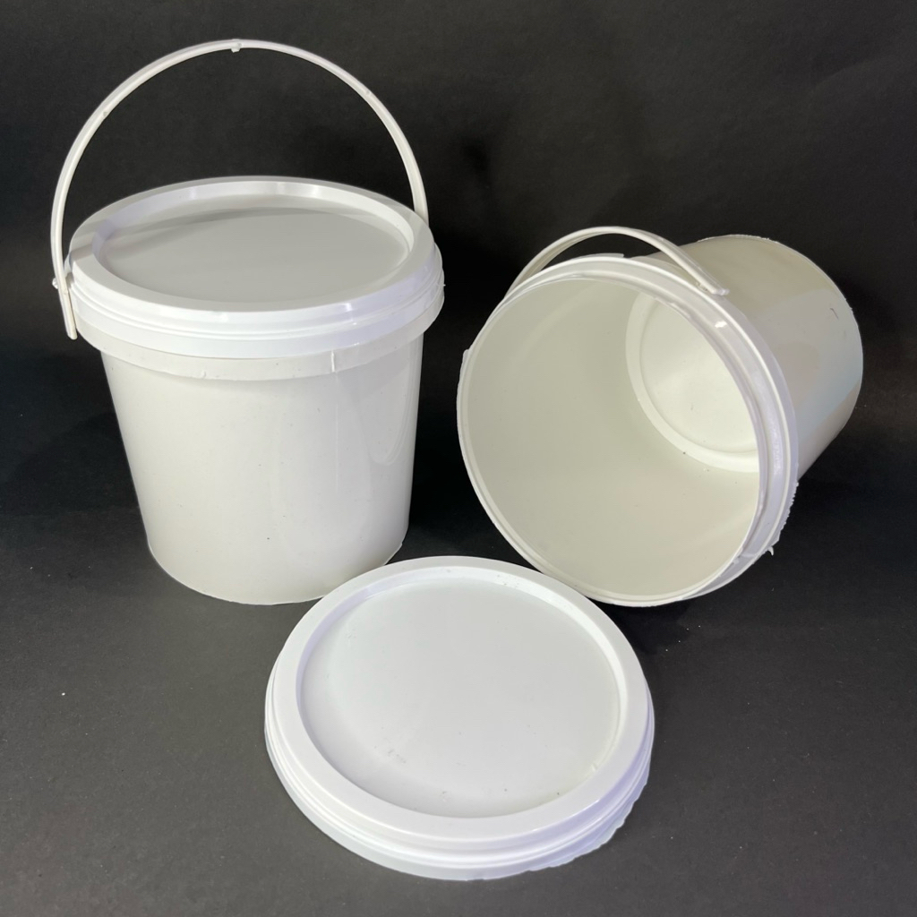 (isi 10pcs) Ember kurma pail 1kg warna putih/ember es cream/ember es coklat/ember food grade/ember m