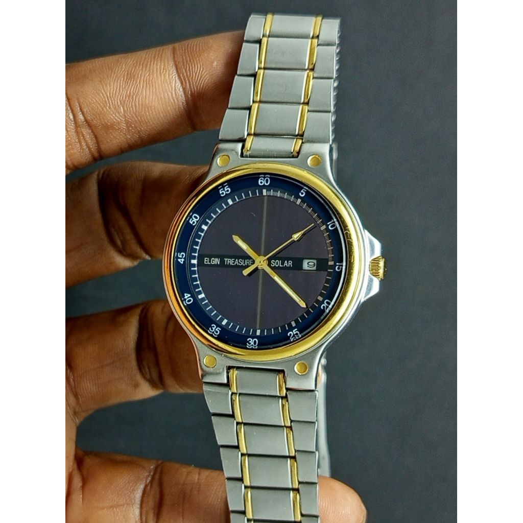 JAM TANGAN ELGIN TREASURE SOLAR ORIGINAL