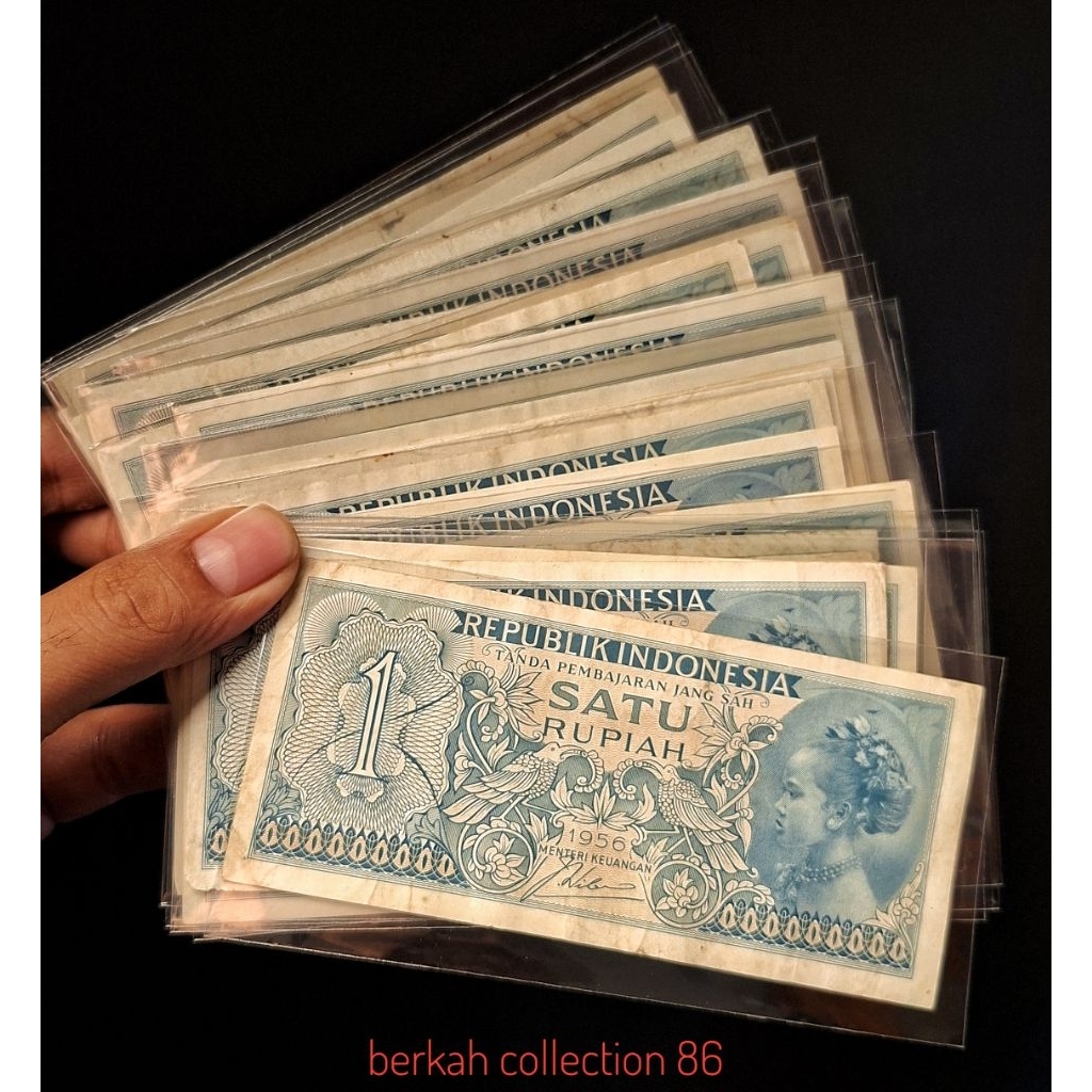 1 Rupiah Suku Bangsa 1956 ASLI Sesuai Foto