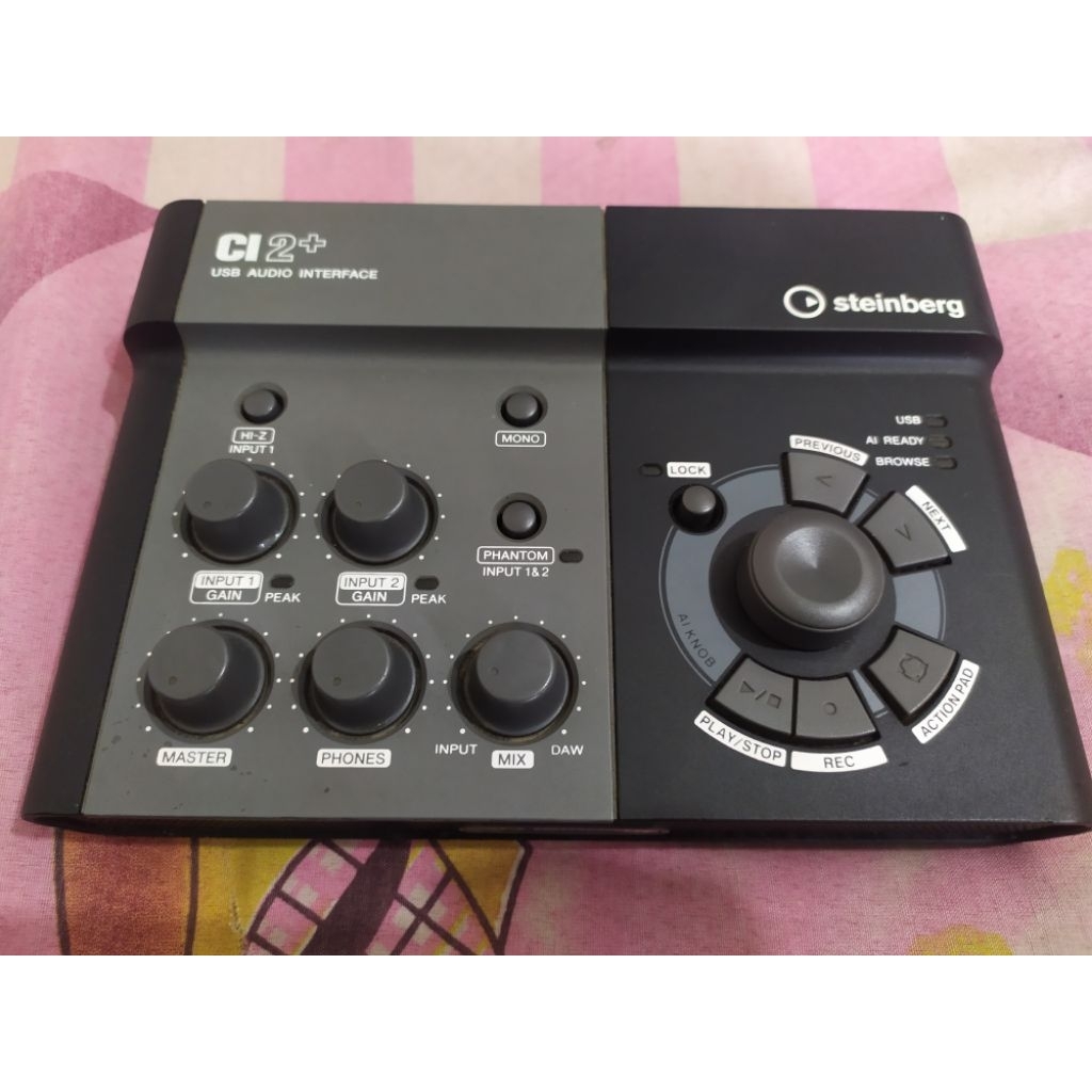 soundcard Steinberg ci2+ normal mulus sound mantap