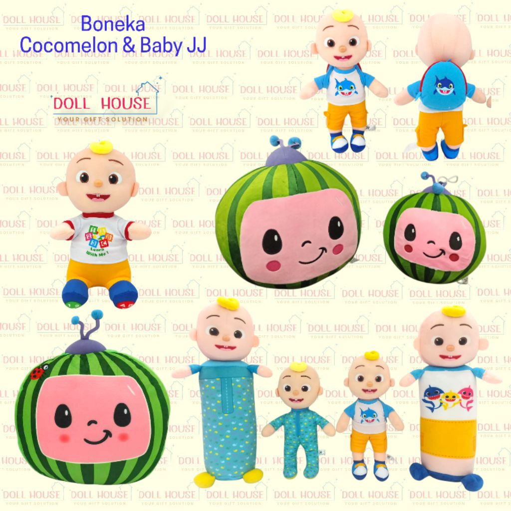 Boneka Baby JJ Cocom3lon / Baby John CocooMelon / Baby Johnny JJ / Boneka Cocomelon JJ / Boneka Baby