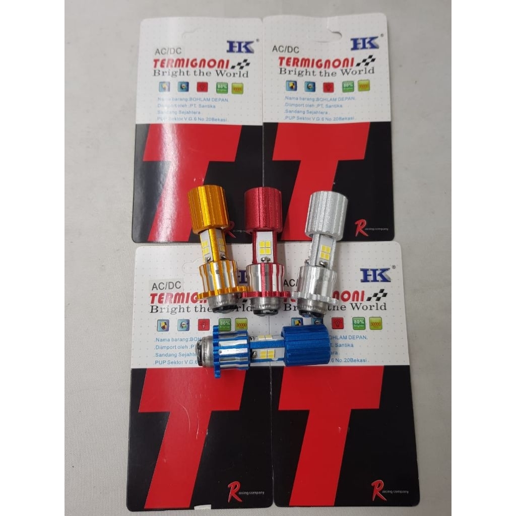 LAMPU LED 3SISI LAMPU DEPAN LED H6 BOHLAM DEPAN LED H6 LAMPU LED 3SISI BEBEK MOTOR