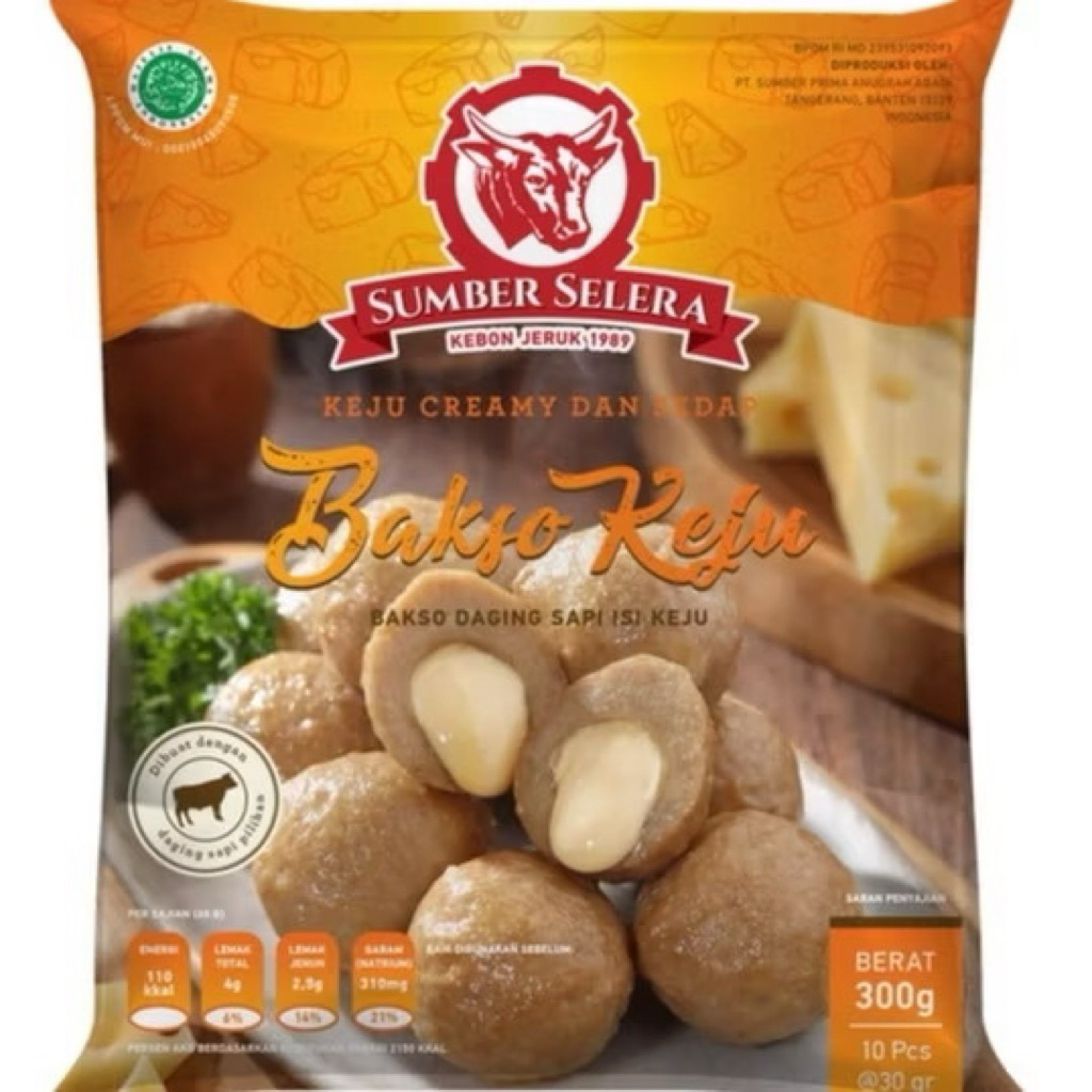 Bakso Sumber Selera Isi Keju 10pcs - Bakso Daging Sapi
