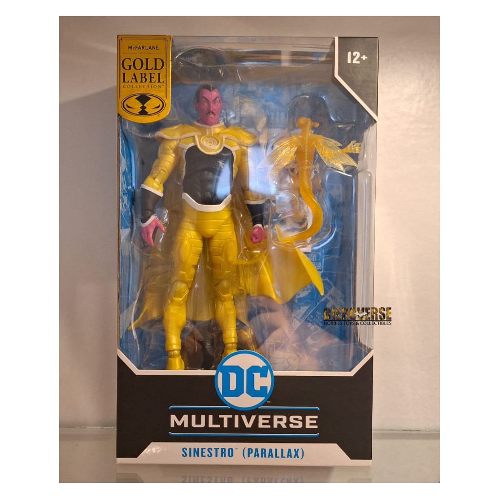 MCFARLANE TOYS DC MULTIVERSE 7in SINESTRO PARALLAX ACTION FIGURE MISB