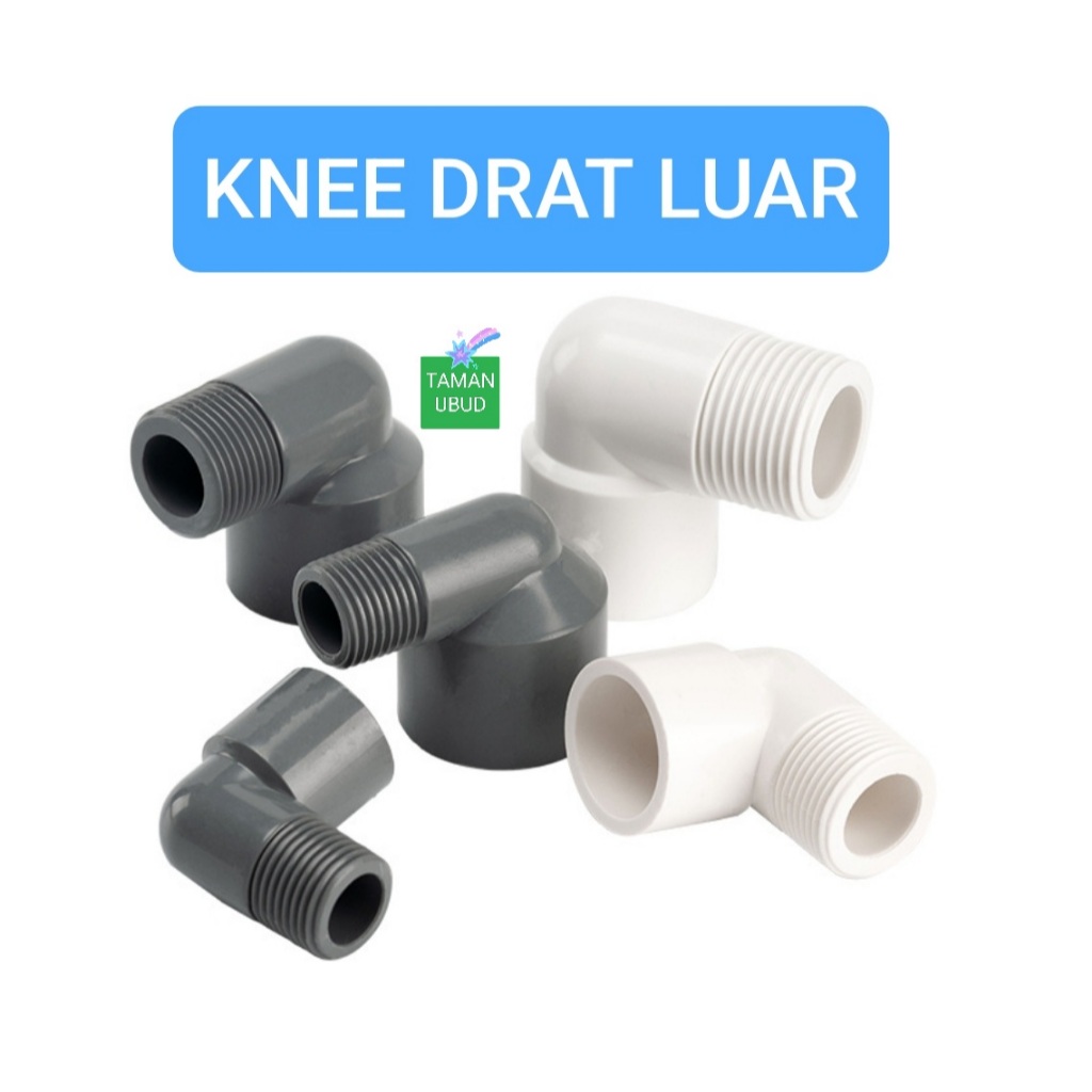 Knee drat luar / elbow drat luar / keni drat luar  sambungan pipa pvc