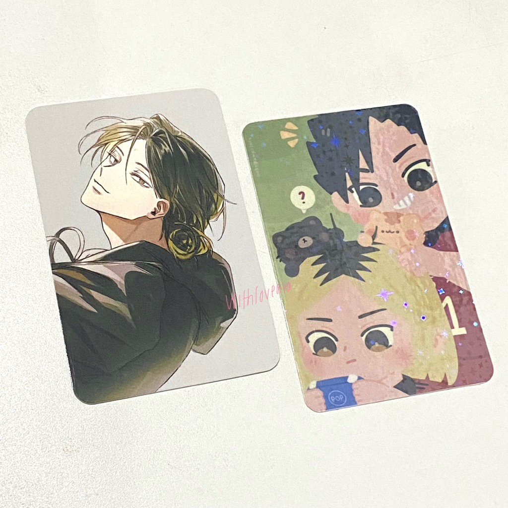(set) haikyuu hq kozume kenma kuroken photocard fanmerch