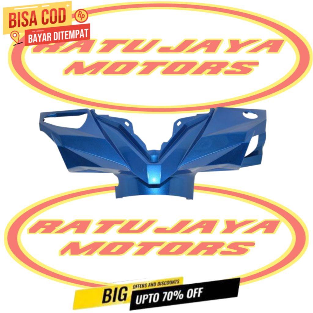 Batok kepala depan beat fi esp eco 2016-2019 biru