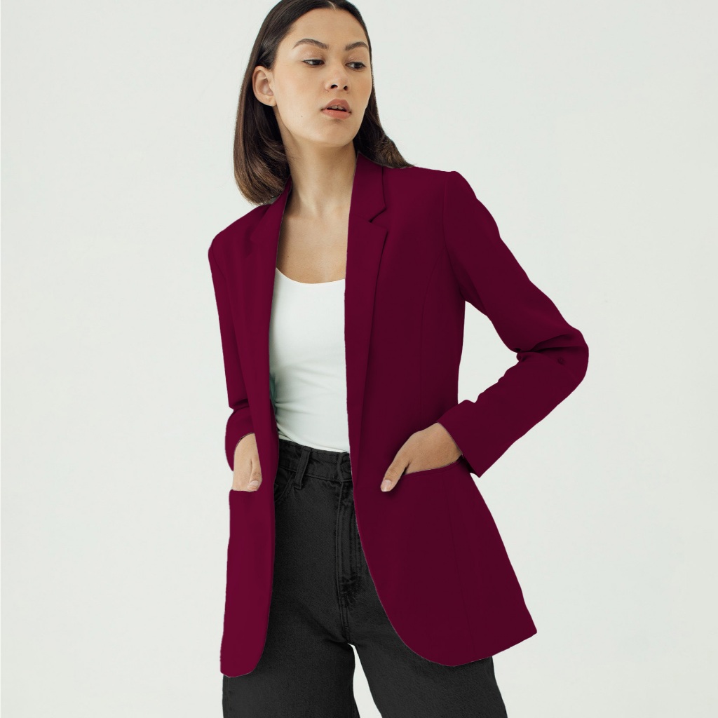 Blazer Wanita Premium Elegan | Blazer Kerja Formal Modern