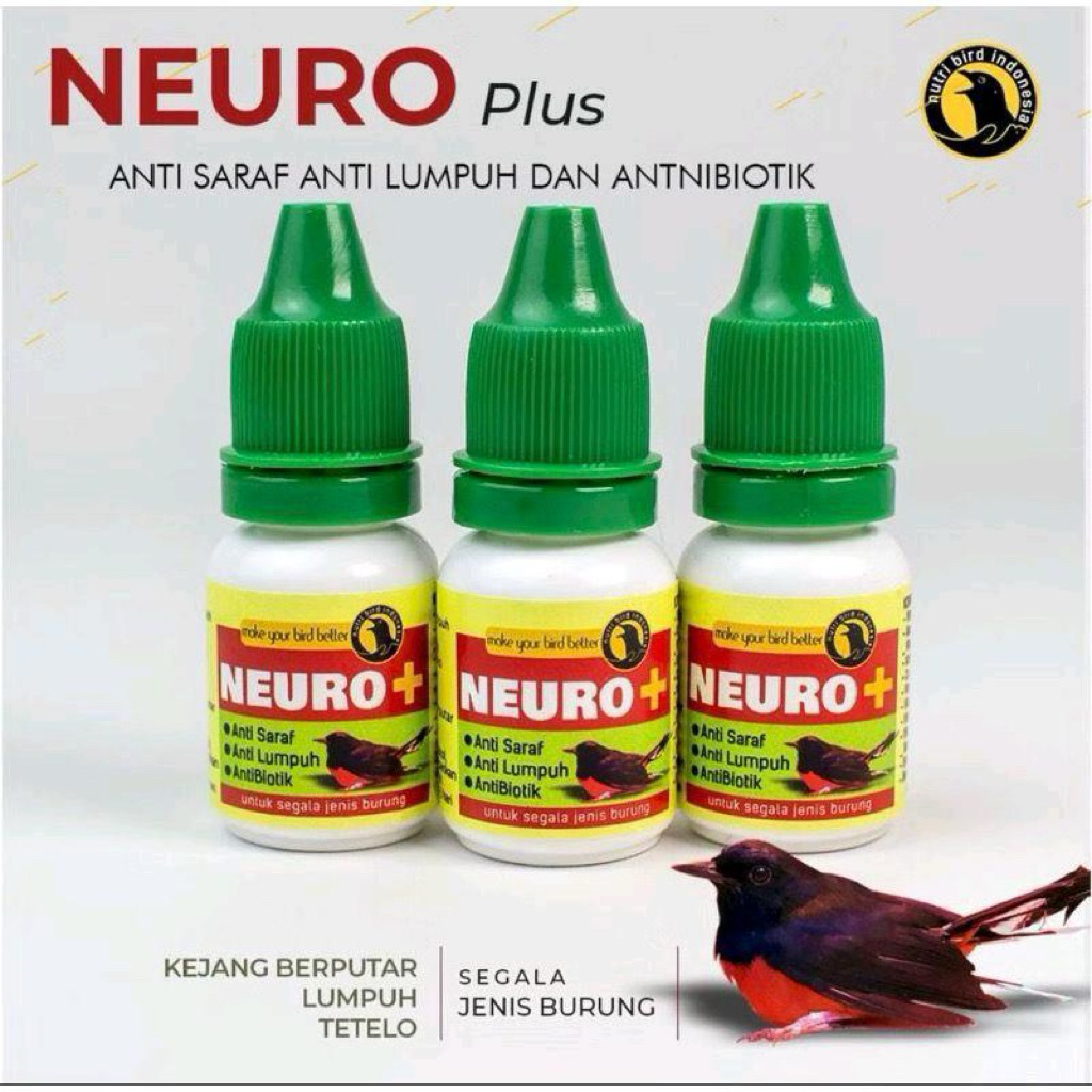 NEURO PLUS OBAT SARAF BURUNG ANTI SARAF ANTI LUMPUH TETELO ANTI KEJANG BURUNG MURAI KACER PLECI KENA