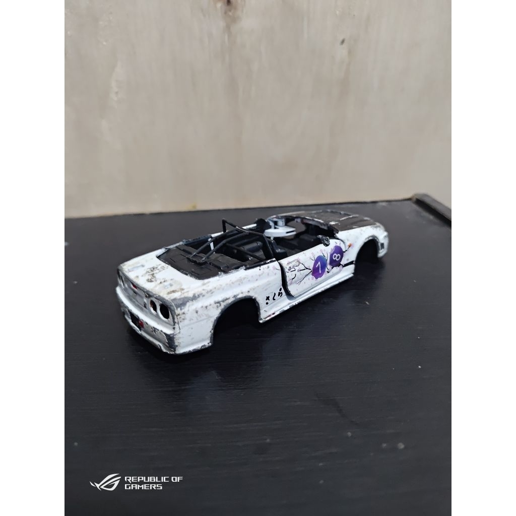 jada 1/43 nissan gtr r34 junk