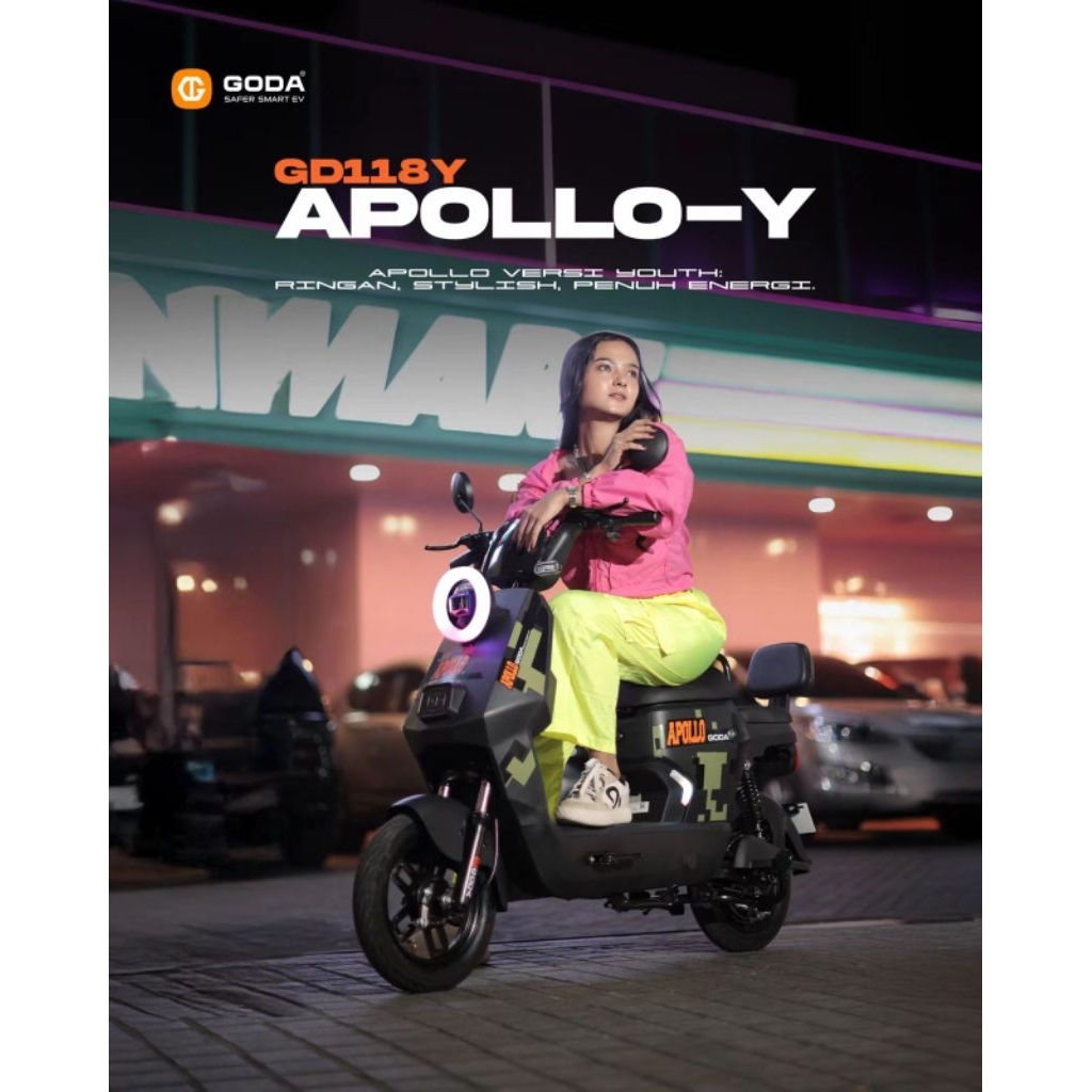 TERBARU sepeda listrik Goda 118 APOLLO-Y