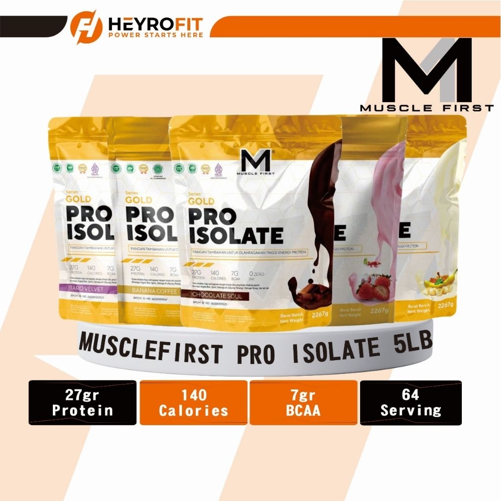 MUSCLEFIRST Pro Isolate 5lb | M1 Whey Protein Isolate 2267gr