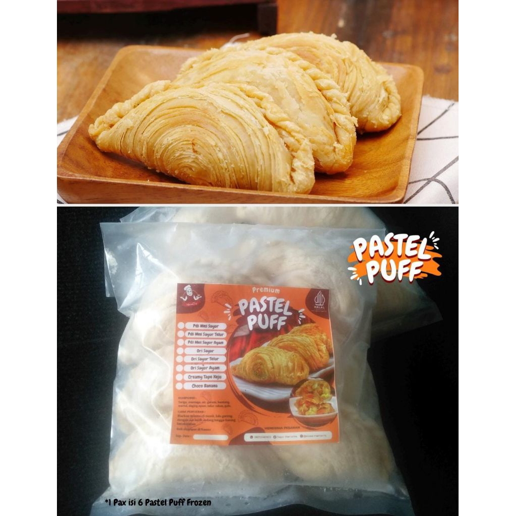 Pastel Puff Frozen Dapur Mamarins /Pastel Pastry/Curry Puff