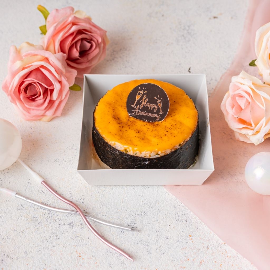 GIFT ANNIVERSARY CAKE SALMON MENTAI RICE