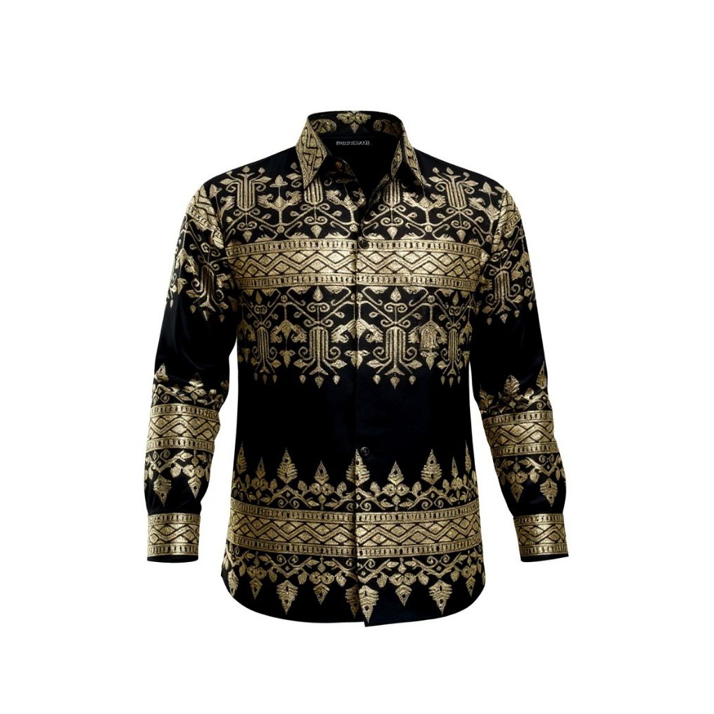 Kemeja Batik Prada Lengan Panjang Pria Terbaru