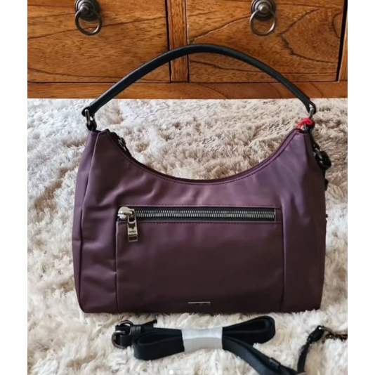 tas selempang cewek tumi maroon kd001 Crossbody Deepplum 29x17x7.5cm ready